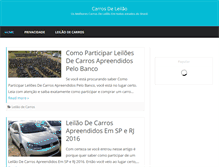 Tablet Screenshot of carrosdeleilao.com